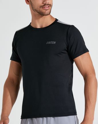 REMERA LUCIUS (M) - BLACK/LIGHT GREY